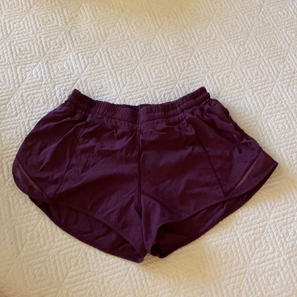 Lululemon Purple Hotty Hot Shorts